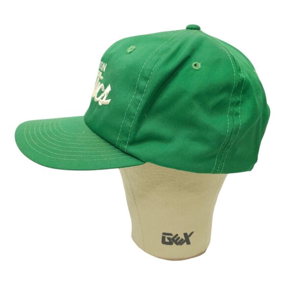 Boston Celtics Script Baseball Cap READ Vtg 90s Snapback Hat Sports Specialties - Picture 12 of 15